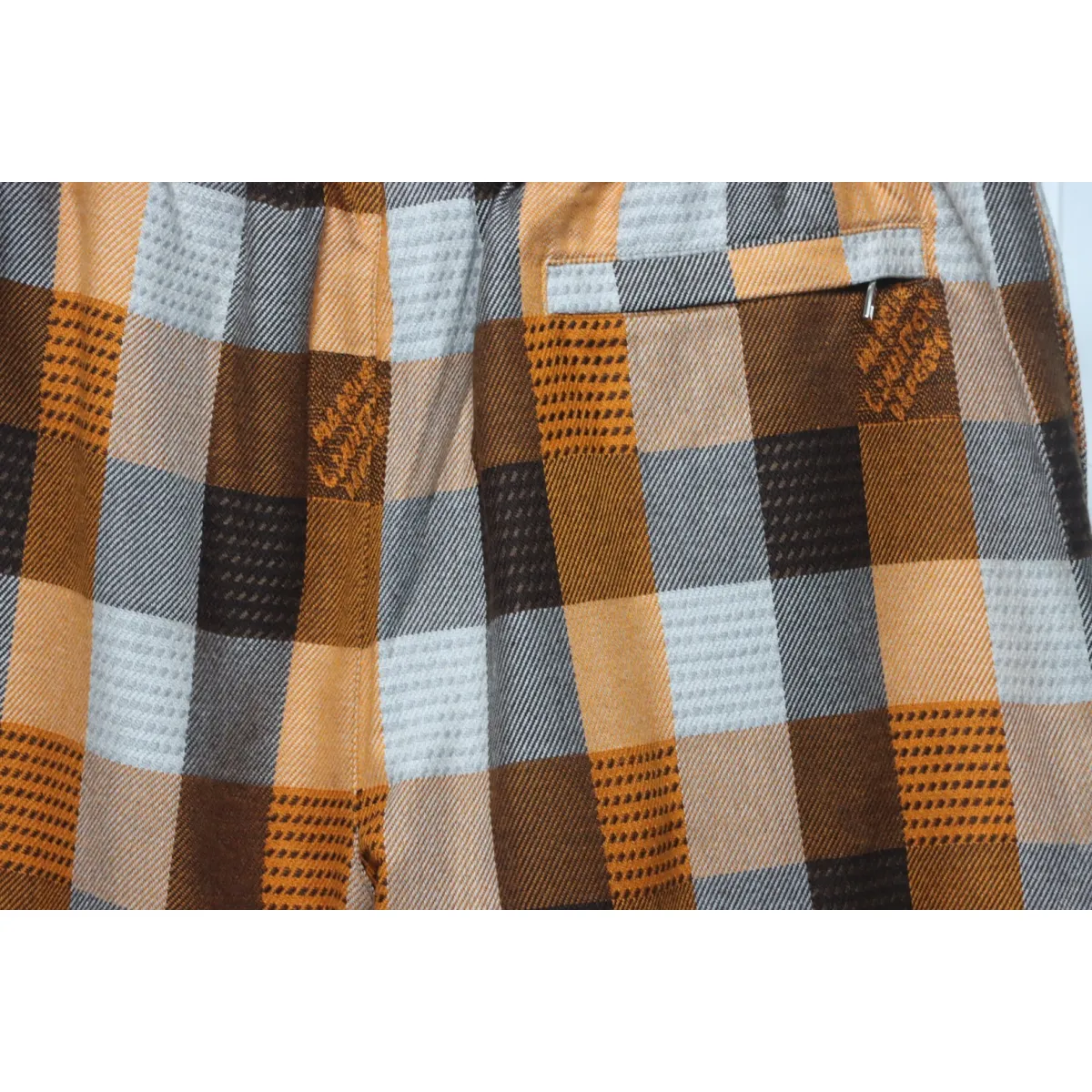 LV Check Embroidered Lettering Shorts - Image 5