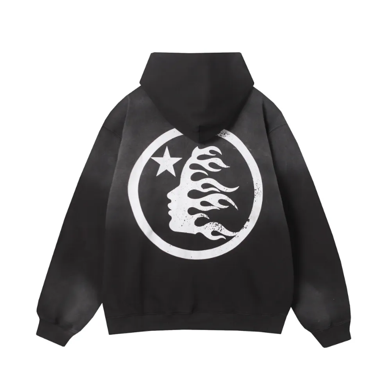 HLSTR Black Logo Full Zip Hoodie - Image 2