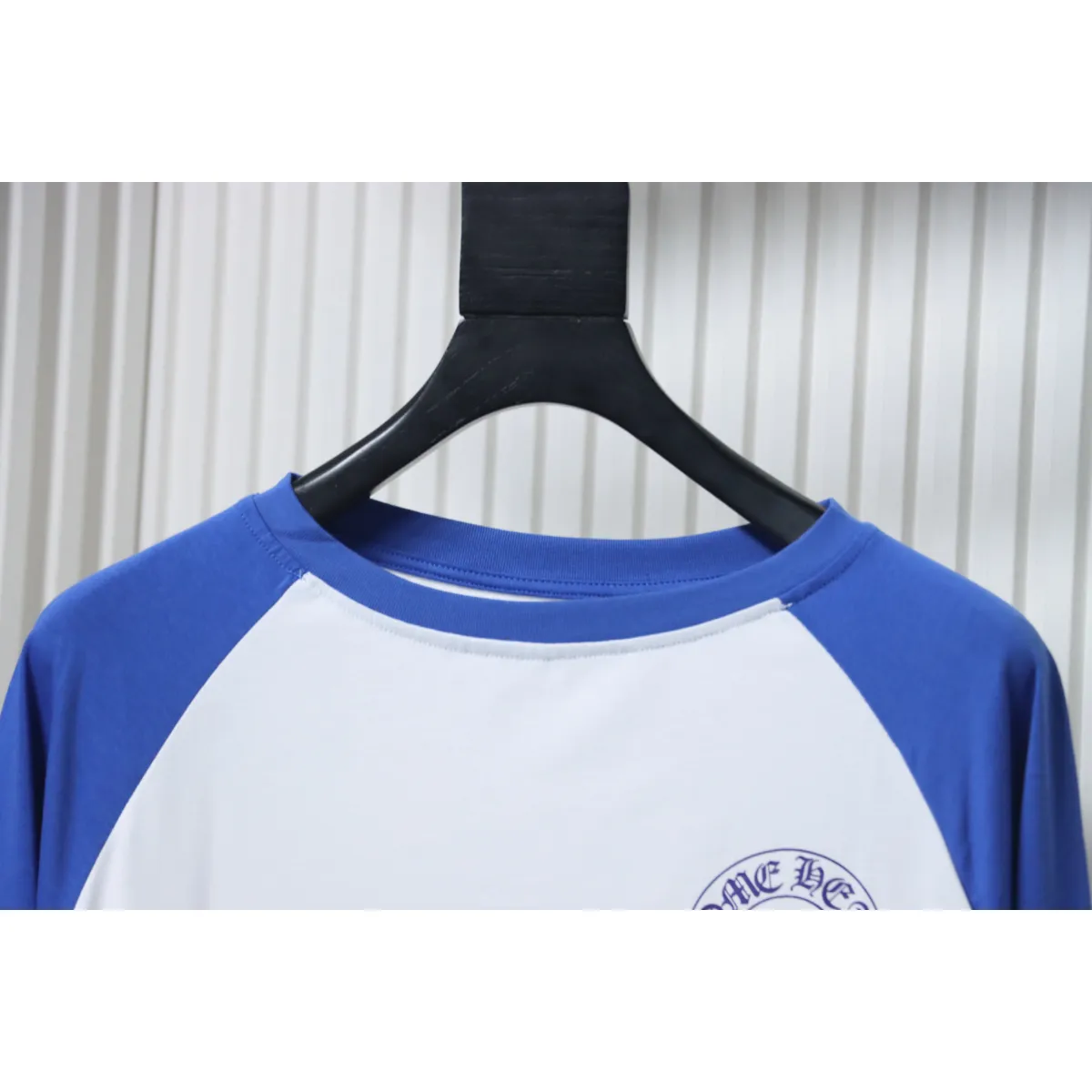 CHRM HRTS CH Baseball Shirt White Blue - Image 3