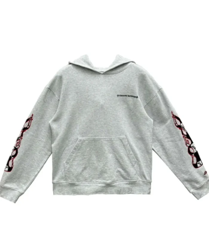 CHRM HRTS x Matty Boy Flames Hoodie ‘Heather Grey’
