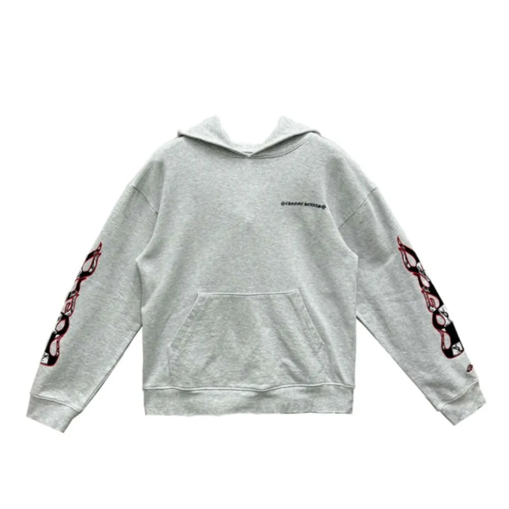 CHRM HRTS x Matty Boy Flames Hoodie ‘Heather Grey’