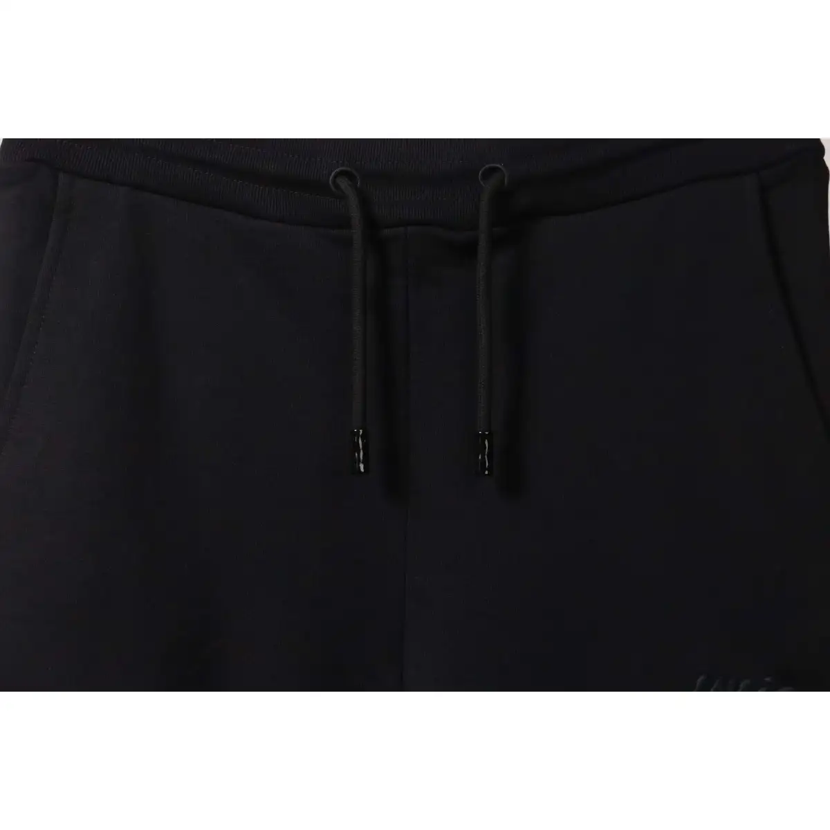 LV Tool Pattern Printed Cotton Track Shorts Black - Image 8