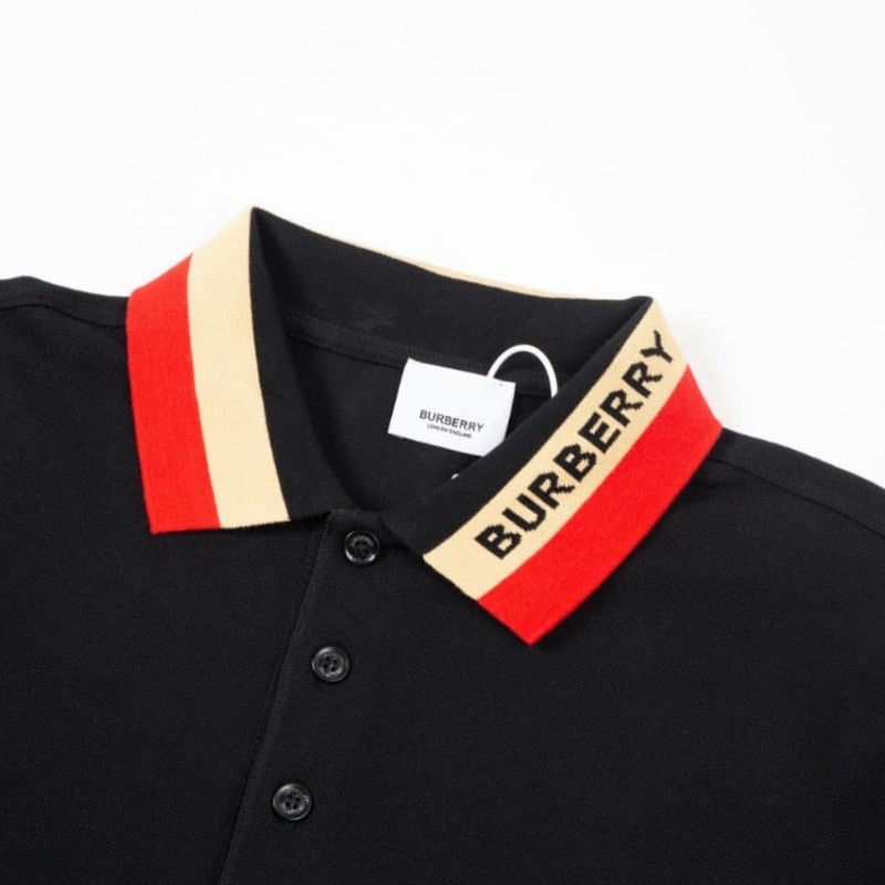 BRBRY Striped Collar Polo Shirt - Image 3