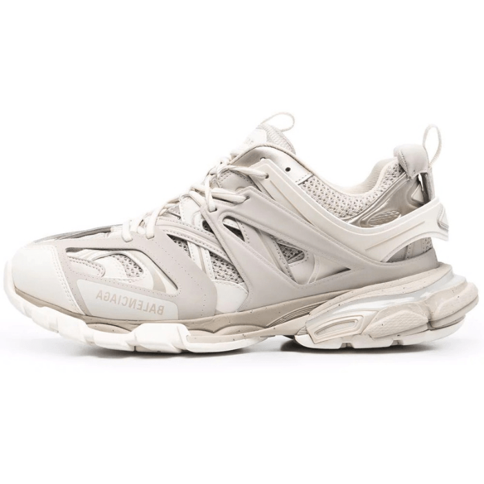 Track layered sneakers