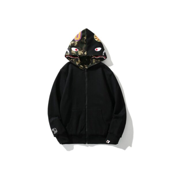 BP Hoodie Shark Camo OVO Black (REVERSE) - Image 5