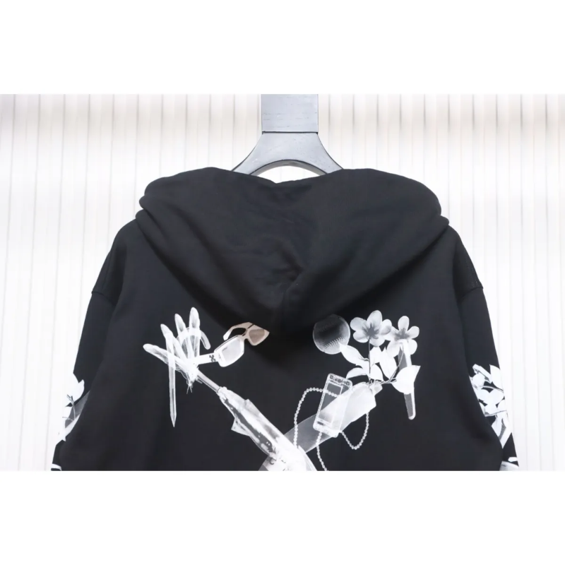OFF WHT Scan Arr Hoodie Met Logo Backprint - Image 8