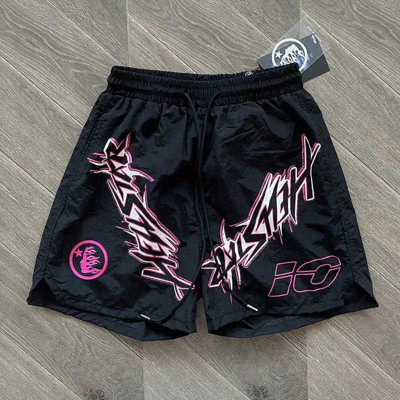 HLSTR Waxed Nylon Athletic Shorts Black - Image 2