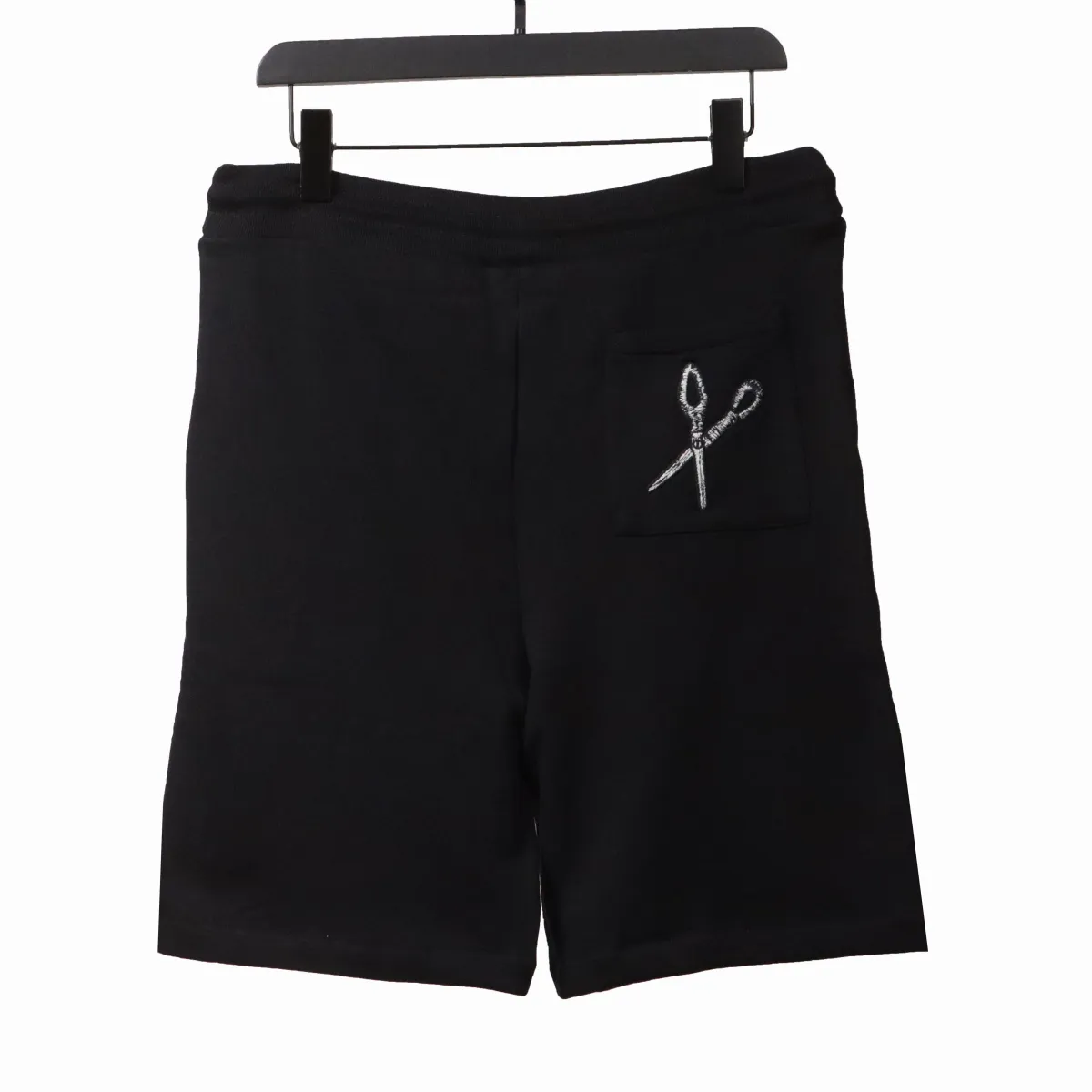 LV Tool Pattern Printed Cotton Track Shorts Black - Image 2