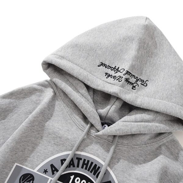 BP Hoodie Busy Works Logo Grey - Image 4