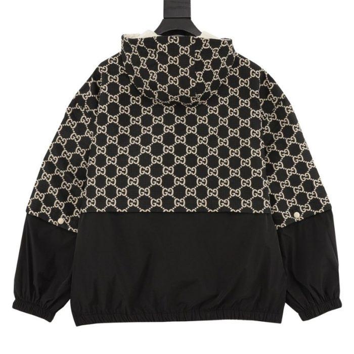 GG Jacket Monogram Hooded Black - Image 2