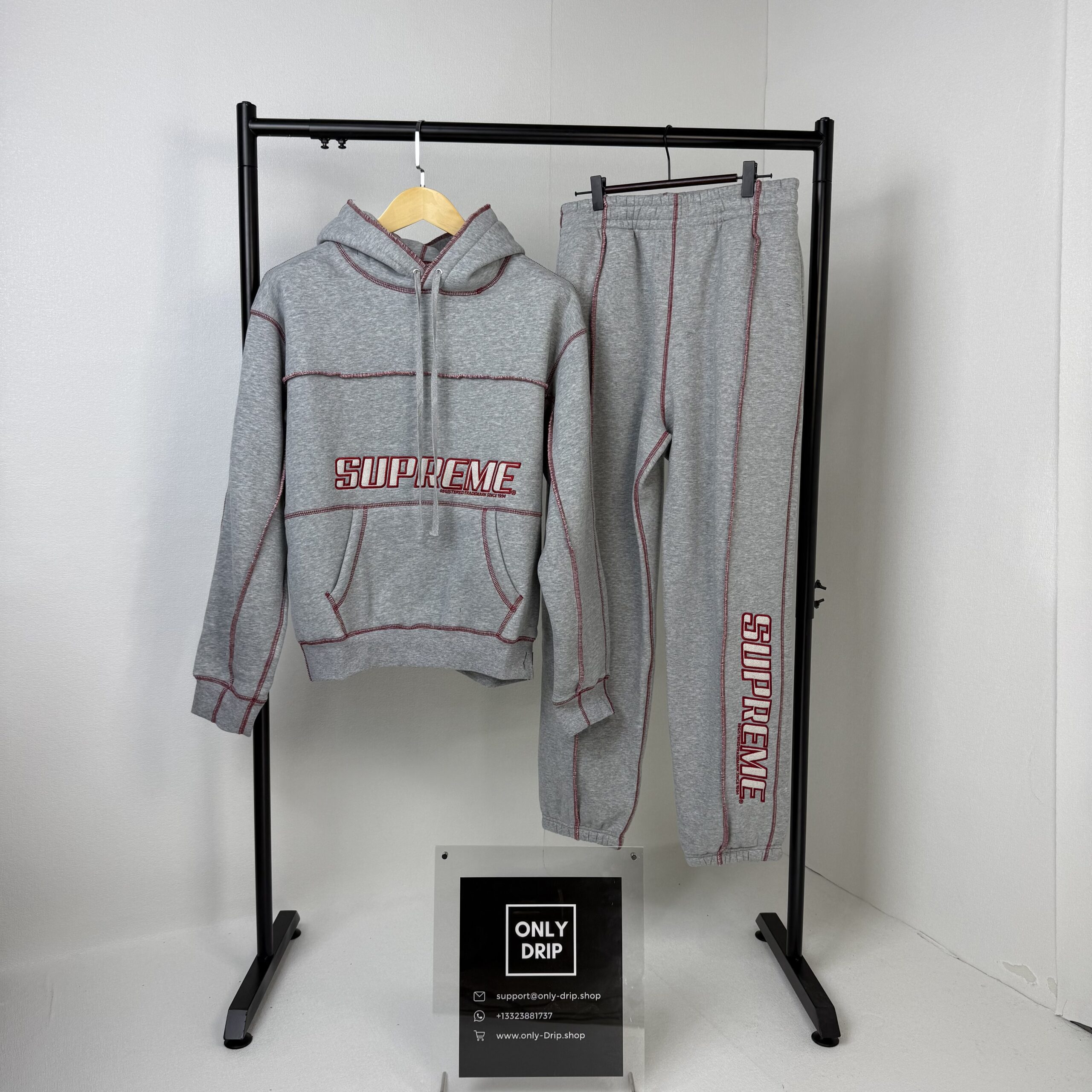 SPRM COVERSTITCH TRACKSUIT GREY - Image 4