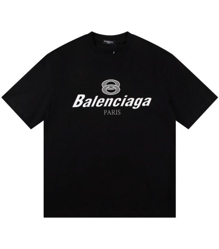 BLNCG T-shirt Paris Double Rings Logo Black