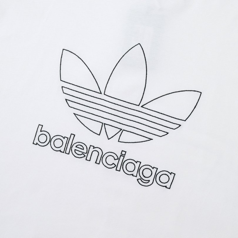 BLNCG x Adidas T-shirt Trefoil Logo White - Image 5
