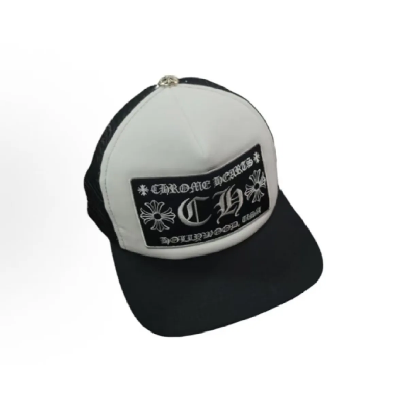 CHRM HRTS CH Hollywood Trucker Hat Black White - Image 4