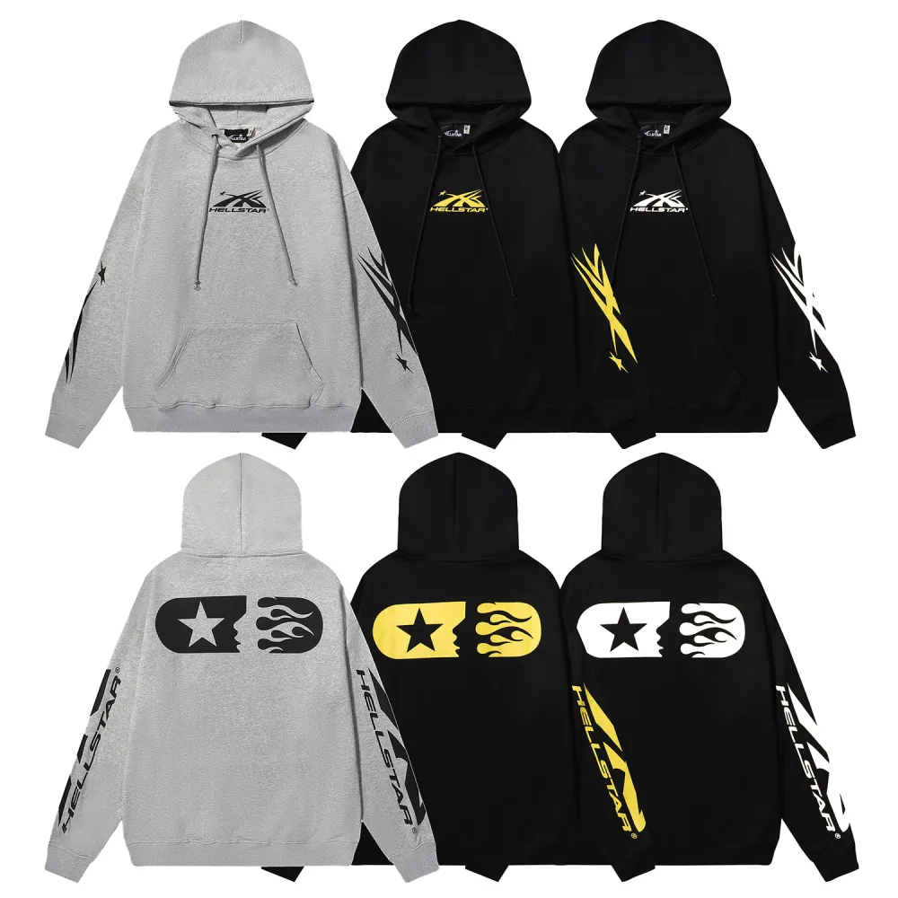 HLSTR Hoodies Black Yellow/Gray/Black White