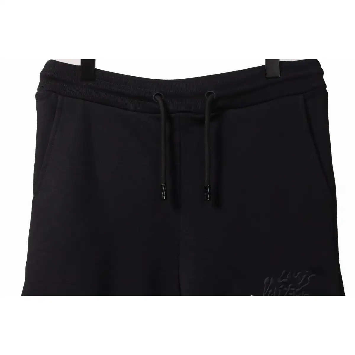LV Tool Pattern Printed Cotton Track Shorts Black - Image 3