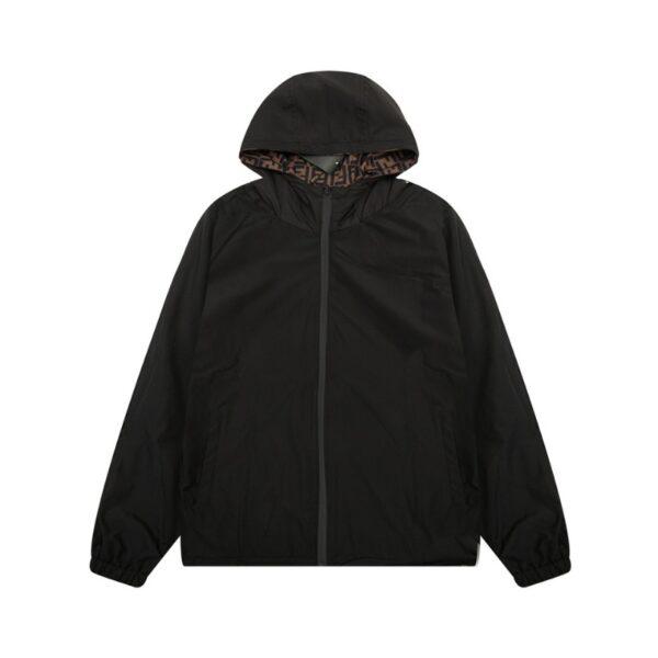 FND Hooded Eyes Jacket Black and Brown - Image 8
