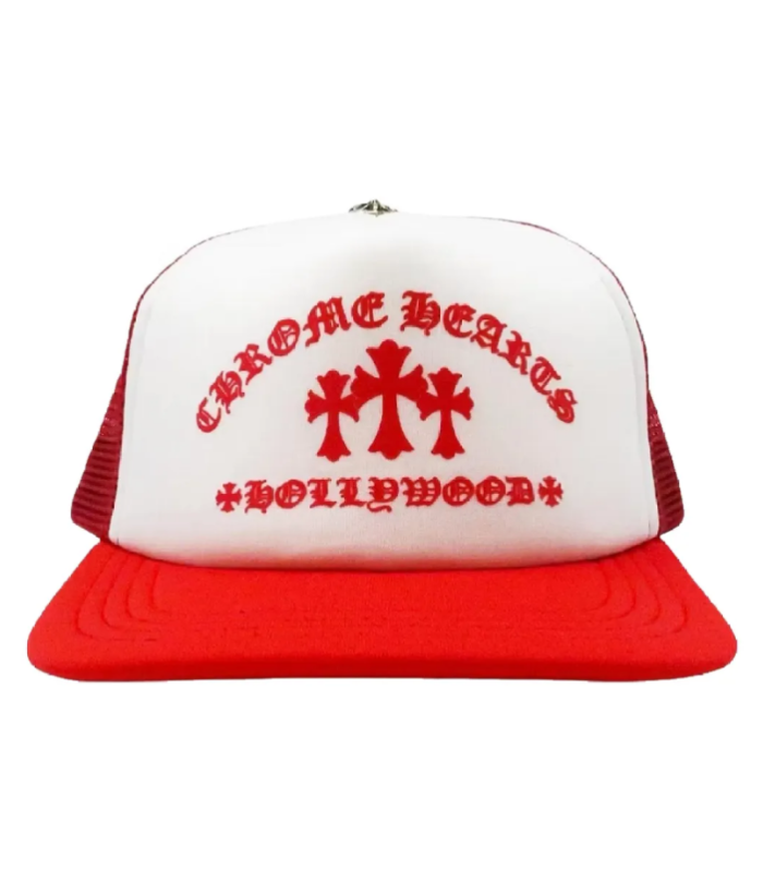CHRM HRTS King Taco Trucker Hat Red White