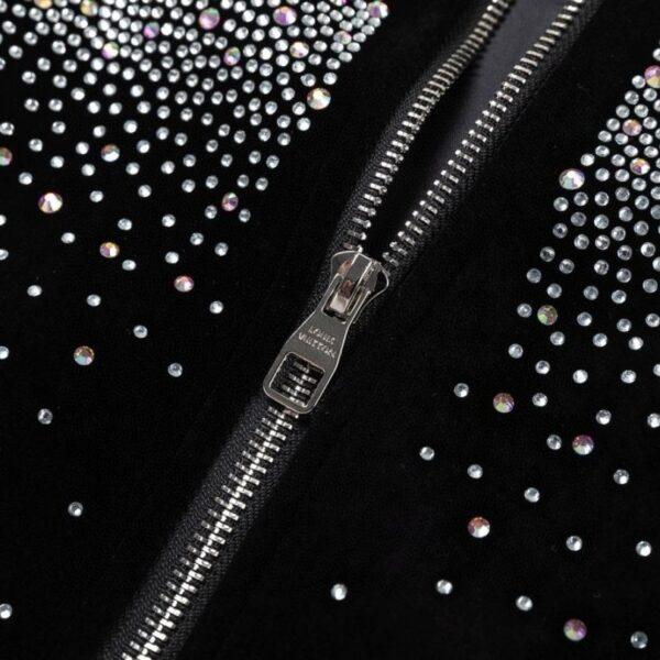 LV Jacket Crystal Embellished LV052 - Image 4