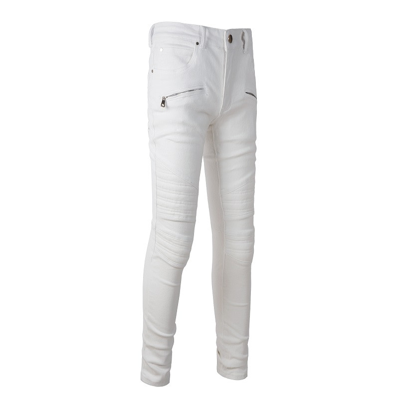 JEANS – WHITE ZIP - Image 2