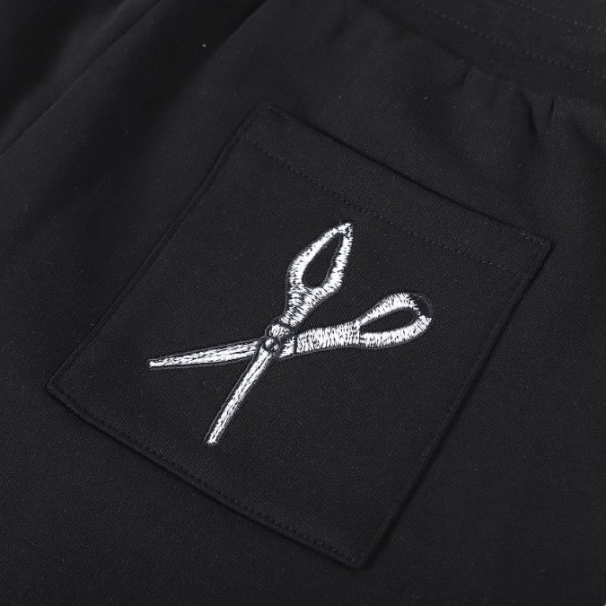 LV Shorts Black Embroidered Tools - Image 2