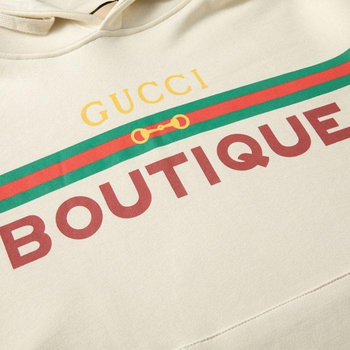 GG Hoodie Boutique Logo White - Image 5
