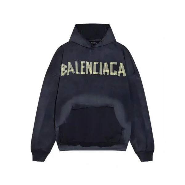 BLNCG Hoodie BB Distressed Logo Black BL063