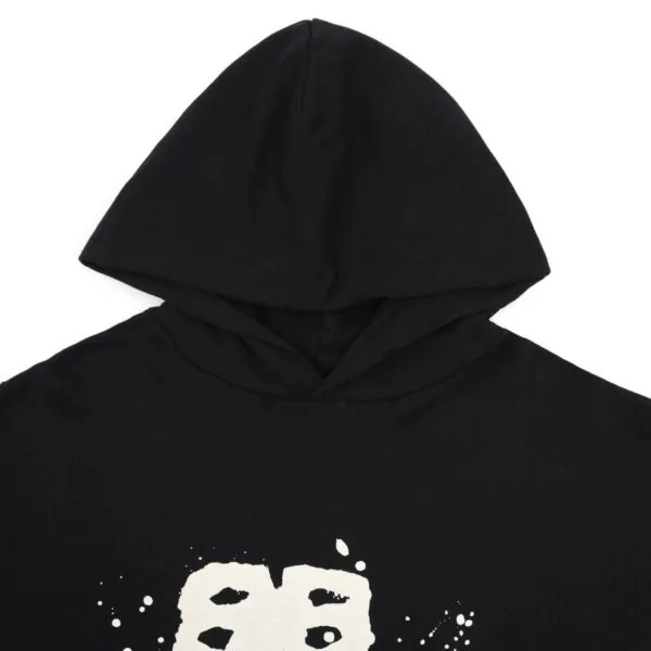 BLNCG Paris Graffiti Logo Hoodie Black BL003 - Image 3