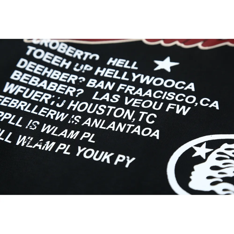 HLSTR Studios Records Tour Hoodie Black - Image 5