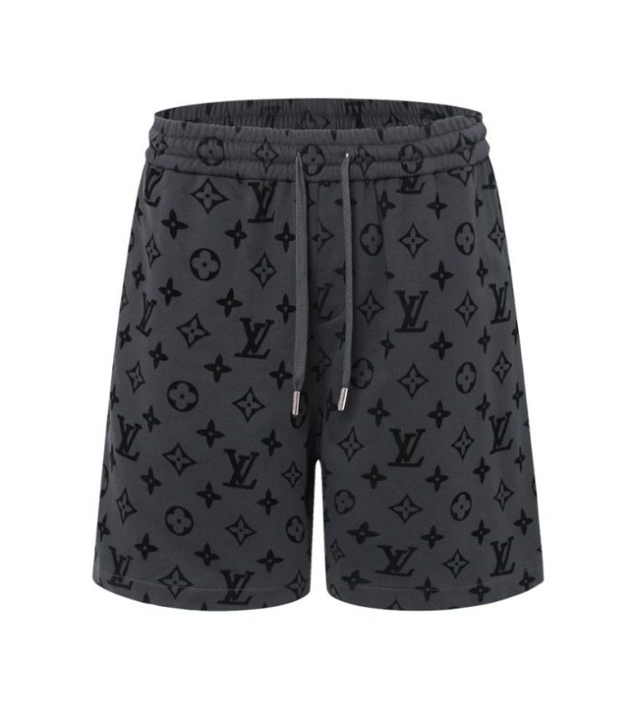 LV Shorts Monogram Grey Black