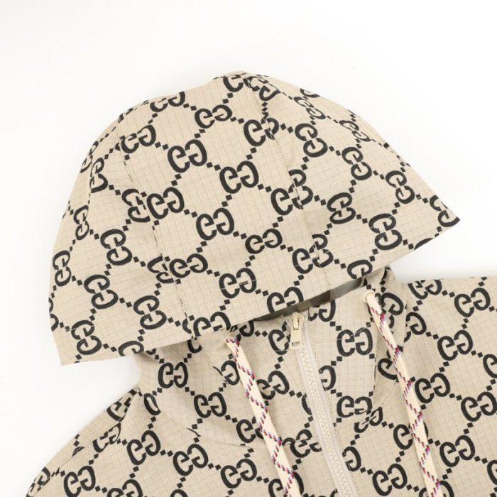 GG Jacket Monogram Hooded Beige - Image 3