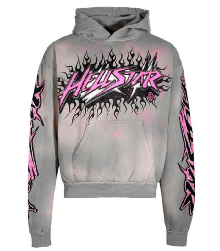 HLSTR Hoodie Future Flame Grey/Pink
