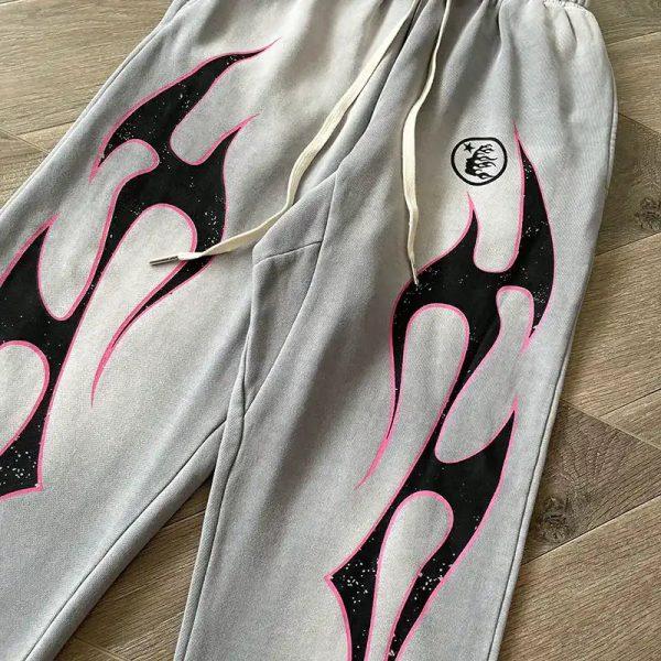 HLSTR Grey Future Flame Sweatpants - Image 6