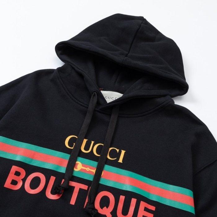 GG Hoodie Boutique Logo Black - Image 3