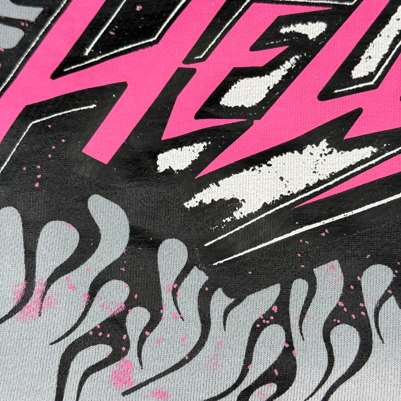 HLSTR Hoodie Future Flame Grey/Pink - Image 3