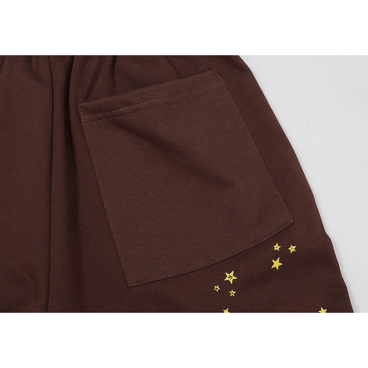 SPDR Angel Number Sweatpants Brown Black Drawstring - Image 7