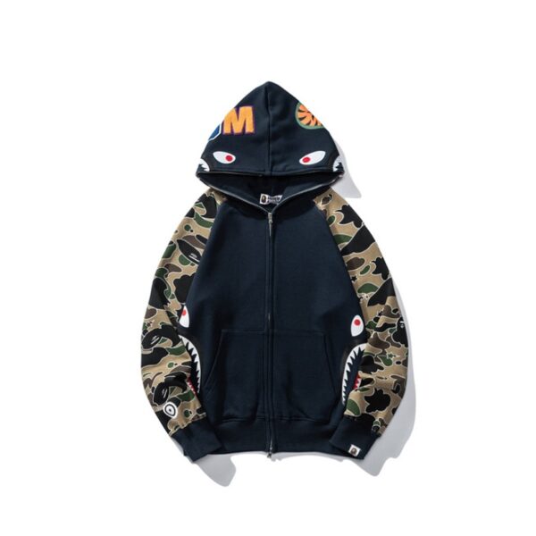 BP Hoodie Blue Shark Camo Full-Zip - Image 3