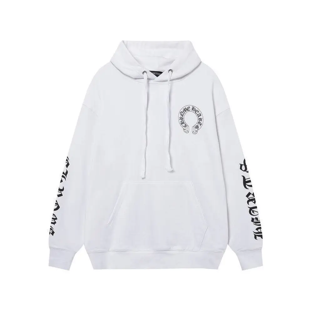 CHRM HRTS X Matty Boy Horseshoe Pullover Hoodie Black & White - Image 2