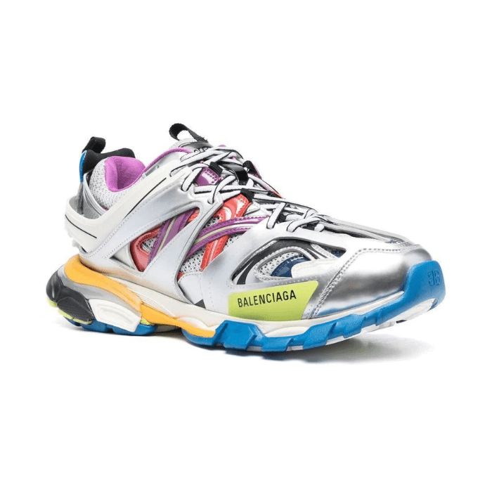 Track metallic panelled sneakers - Image 3