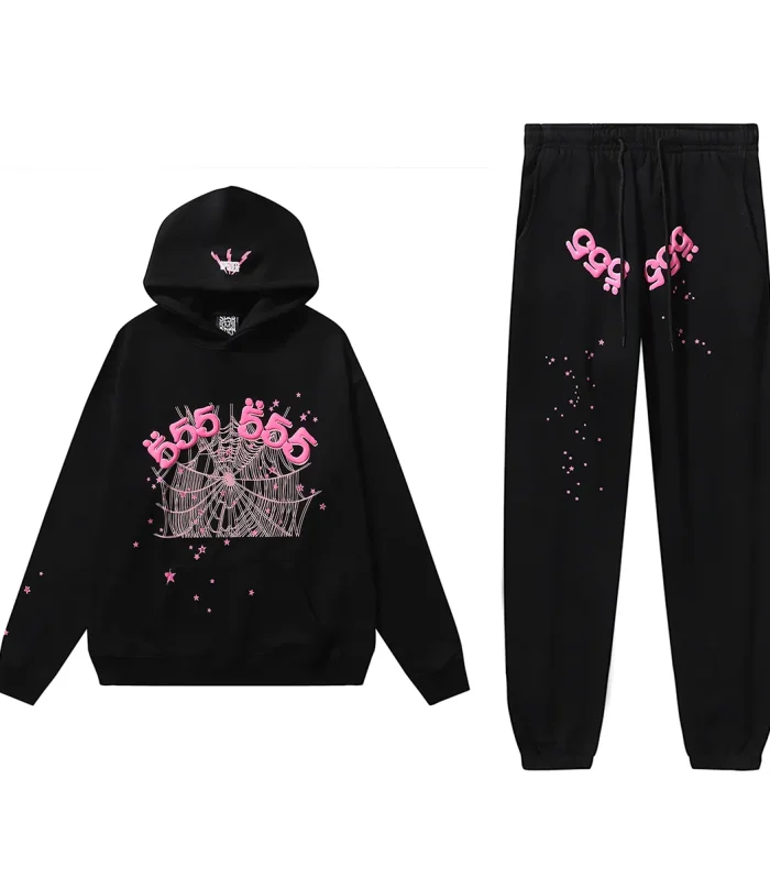 SPDR Angel Number Hoodie and Sweatpant Set Black