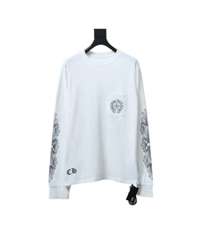 CHRM HRTS Los Angeles Excluisve Long Sleeve T Shirt White