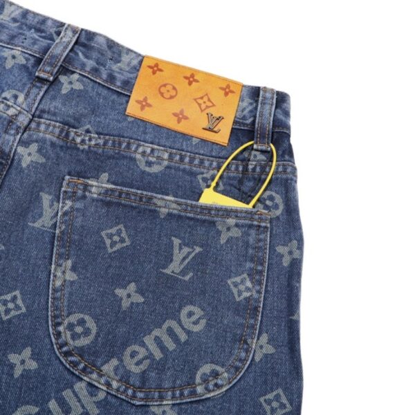 LV X SPRM Pants Monogram Denim - Image 4