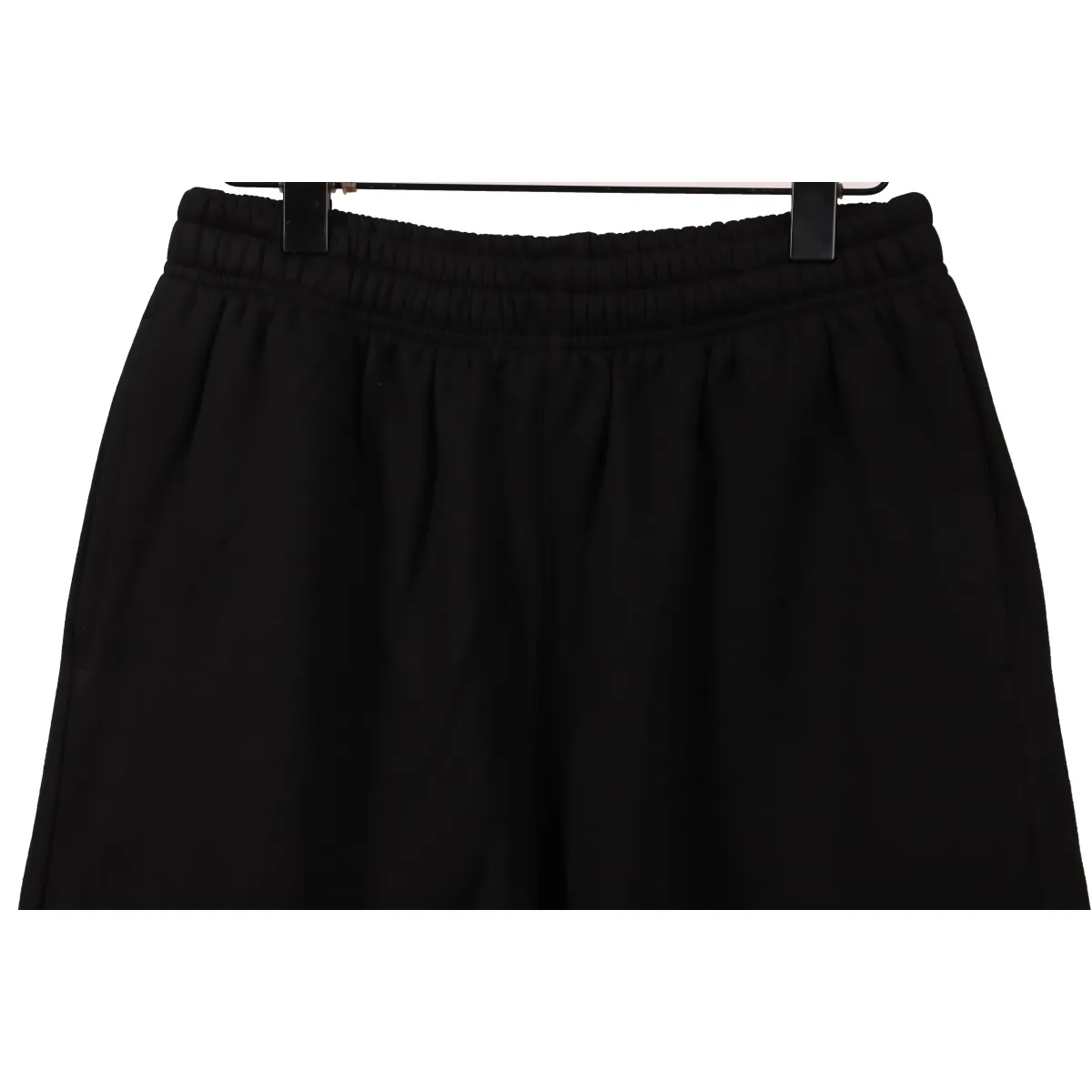 LV Floral Print Cotton Track Shorts Black - Image 8