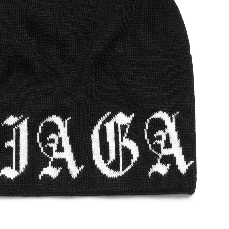 BLNCG All-around Blackletter Beanie in Black White - Image 3