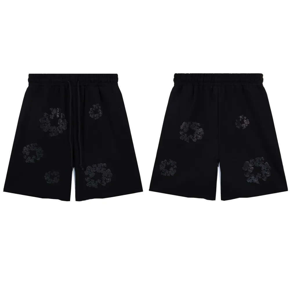 DNM TRS Glitter Patch Floral Print Shorts - Image 4