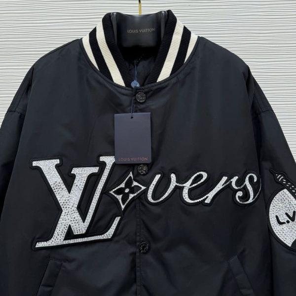 LV Jacket Lovers’ Nylon Crystal Baseball - Image 10