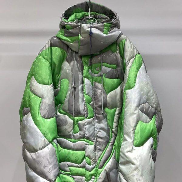 LV Jacket Patchworked Portrait Puffer - Image 5