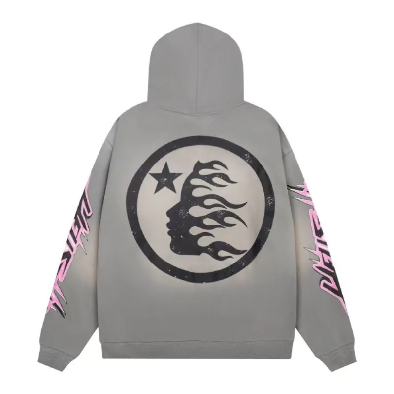 HLSTR Future Flame Hoodie Grey - Image 3