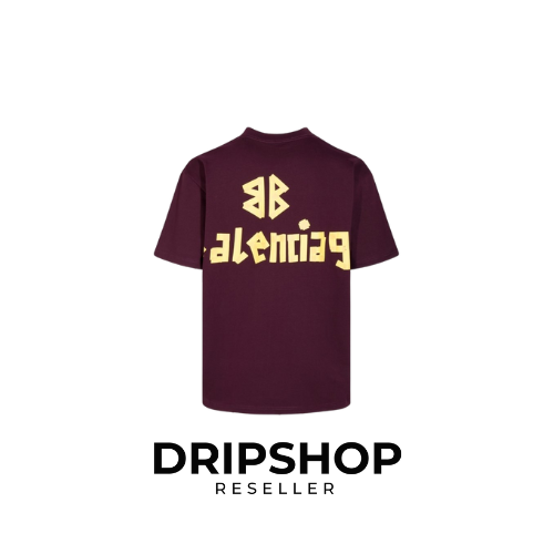 BLNCG T-shirt Logo Double-Sided Print Oversized