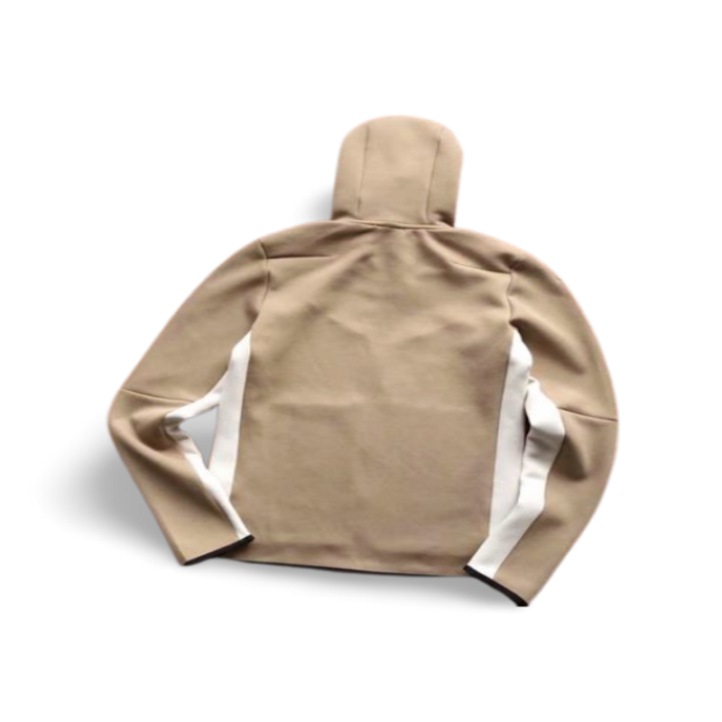 TECH FLEECE – ALMOND BROWN/WHITE (complete) - Image 2
